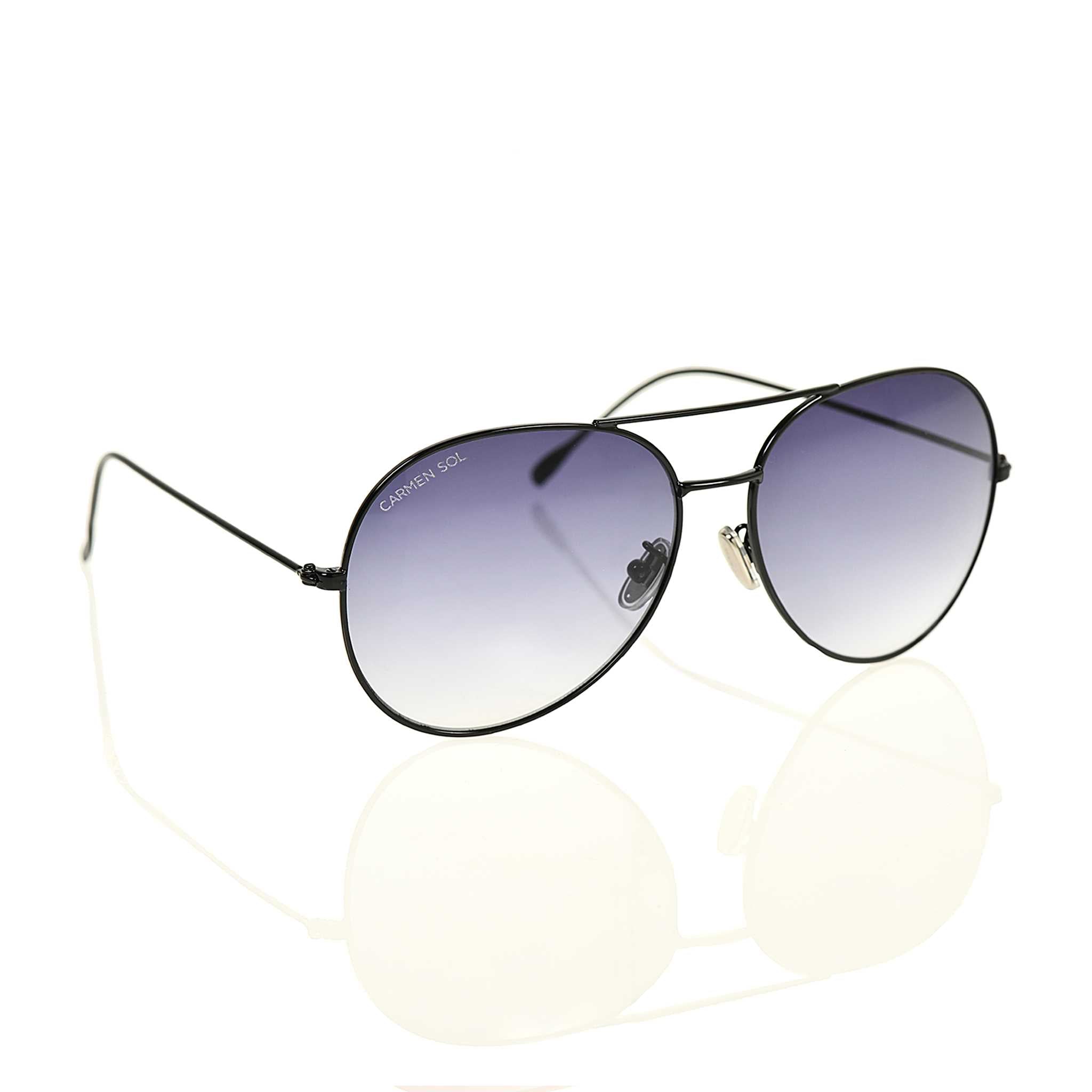 Black Aviator sunglasses - Medium