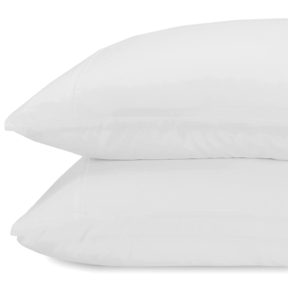 Lux 2 Piece Microfiber Pillowcase (White Standard)