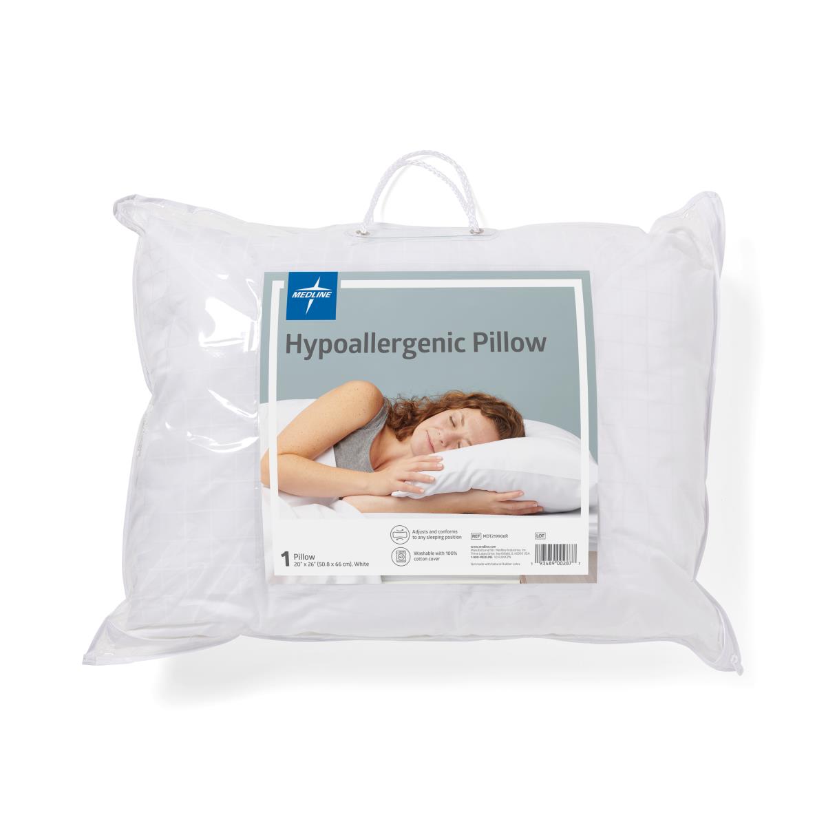 Medline Hypoallergenic White Pillow